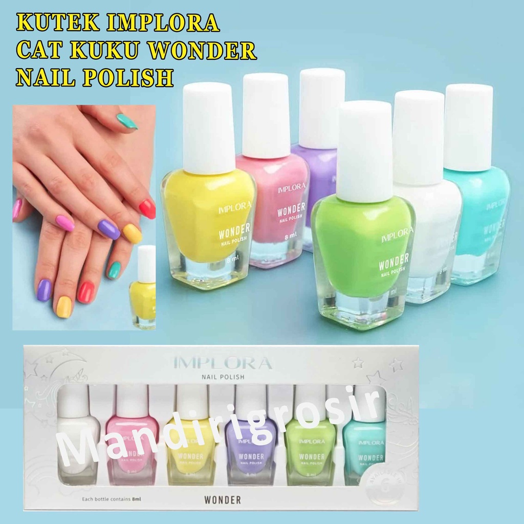 Cat Kuku Pastel* Implora Kutek* Nail Polish* 8ml