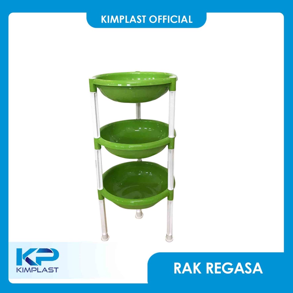 KIMPLAST Rak Bawang Regaza Susun 3/ Rak Dapur/ Rak Sayur/ Rak Bumbu Dapur/ Rak Plastik