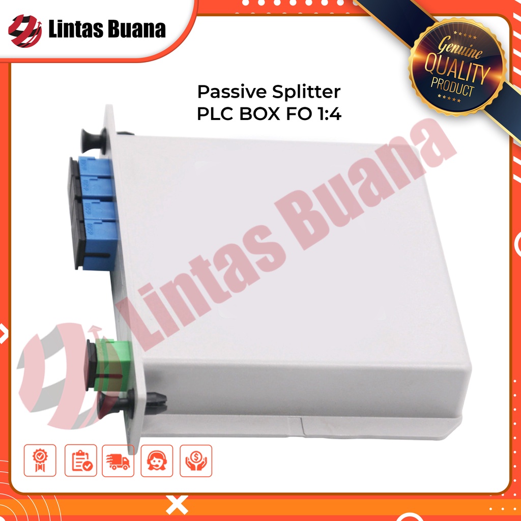 Passive Splitter PLC BOX FO 1:4 Pasif Spliter FO FTTH SC UPC