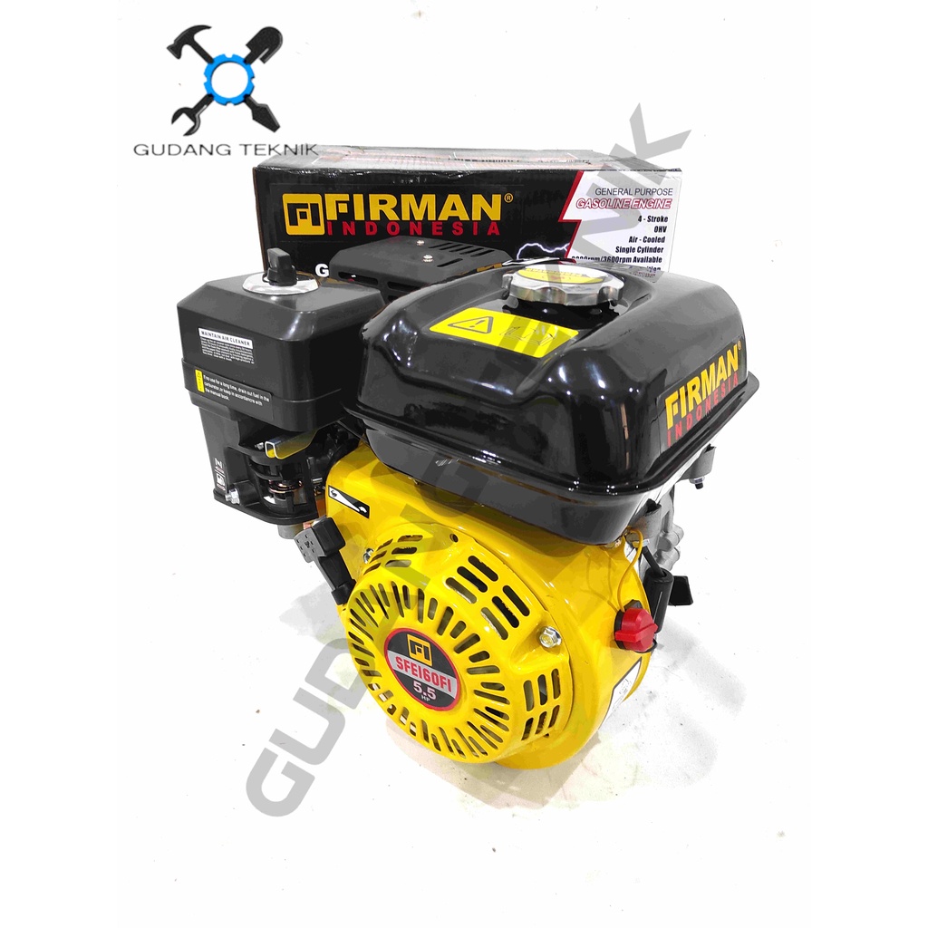 Engine Penggerak Bensin SFE160 5,5HP 4Tak FIRMAN / Mesin Engine Penggerak Serbaguna 5.5Hp SFE 160 4 Tak - Engine Gasoline FIRMAN SFE-160FI