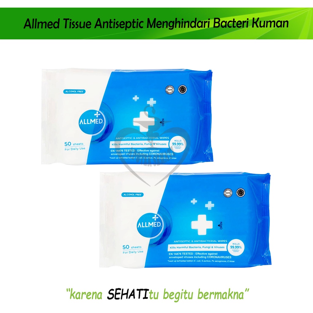 Allmed Tissue Basah Ultimate Antiseptic Menghindari Kuman Bakteri