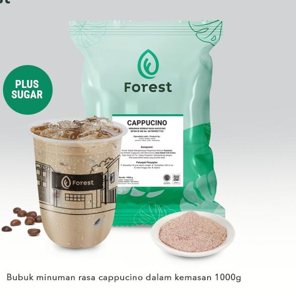 

12.12 Flash Sale Bubuk Minuman CAPPUCCINO Powder 1000g PLUS GULA - Forest Bubble Drink serbuuu !