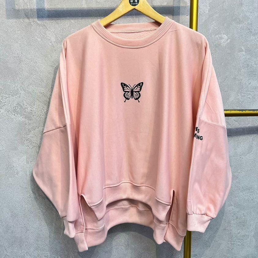 SWEATER OVERSIZE HOPELESS BUTTERFLY - SWEATSHIRT JUMBO BELAH PINGGIR KOREAN STYLE TERBARU NTR