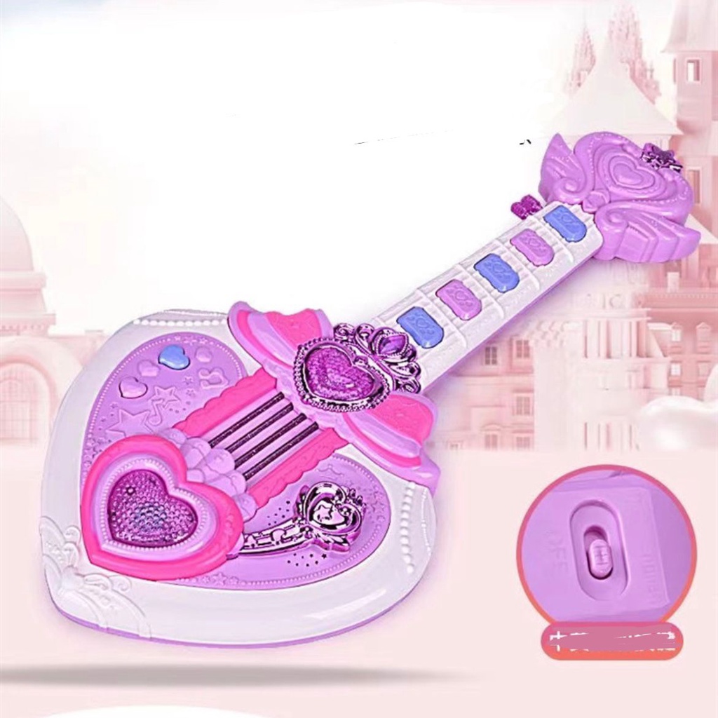 [tma]Mainan Gitar Bermusik Berlampu Multifungsi / Mainan Simulasi Anak / Guitar Toys / Fairy Wand Guitar / Mainan Edukasi Alat Musik