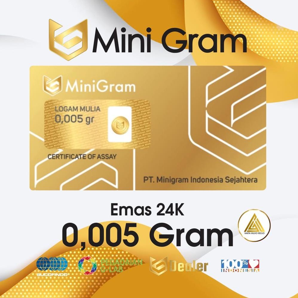 Star 12.12 MINIGRAM 0,005 Gram Logam Mulia Merchandise 24 Karat / MERCHANDISE MINI GOLD