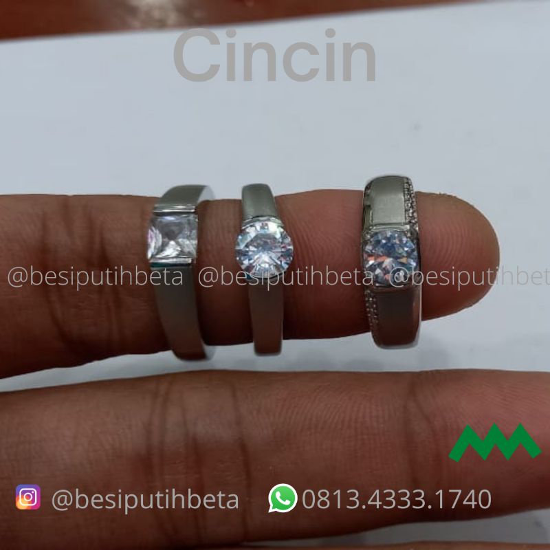 cincin putih asli/ besi putih ambon