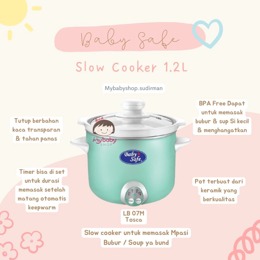 BABY SAFE SLOW COOKER LB07M / BABY SAFE SLOW COOKER / PENANAK MPASI BAYI