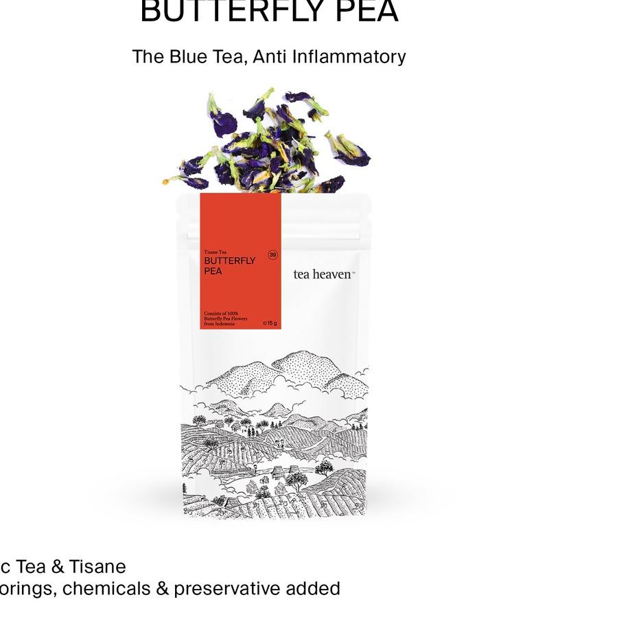 

Bunga Telang Organik Segar Teh Biru Butterfly Pea Tea Premium - .,