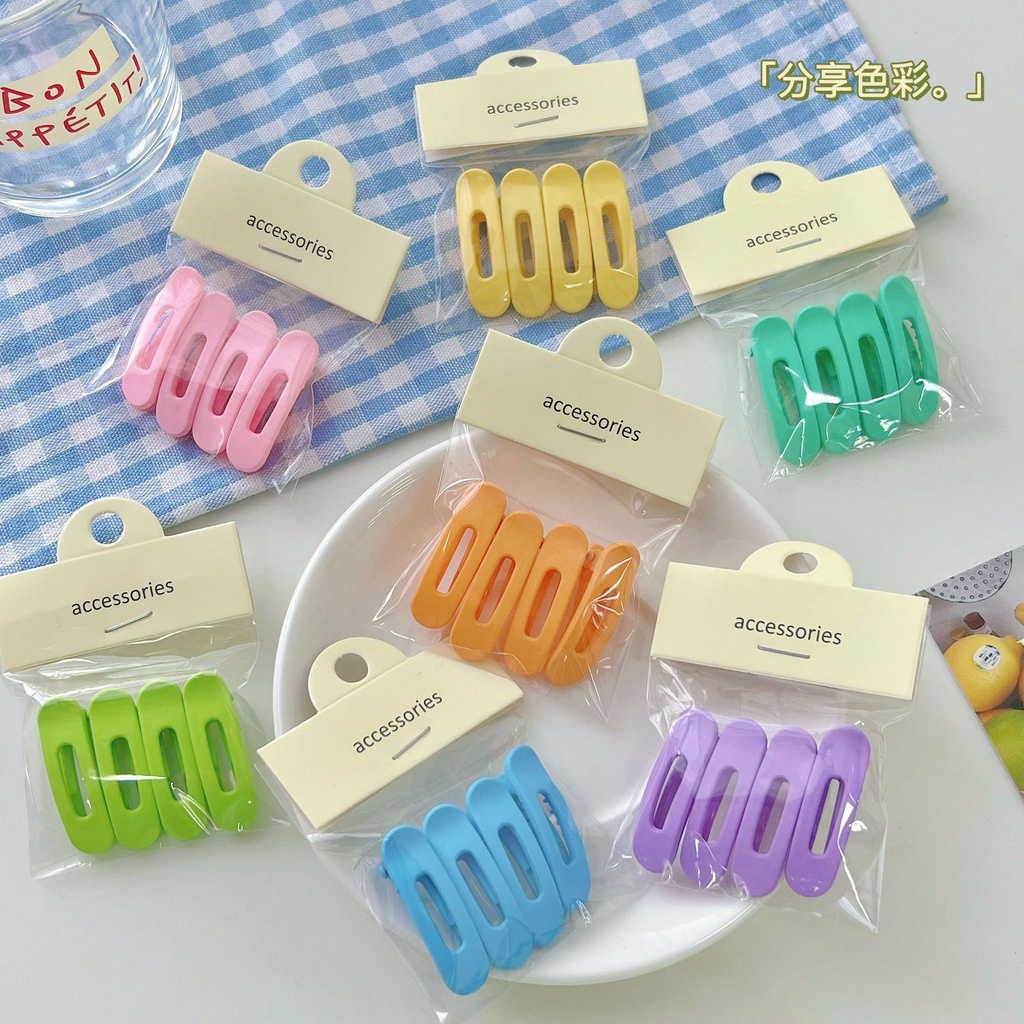 JEPIT PIN PONI RAMBUT CUTE BASIC DOFF MATTE SOLID SOFT PASTEL COLOR RETRO BANGS FRIDGE BOBBY PINS WARNA PASTEL POLOS JEPITAN HAIRCLIP HAIR CLIP SNAP HAIRPIN SNAP ELEGAN FRENCH KOREAN STYLE AKSESORIS KLIP MINI RAMBUT COLORFUL BRIGHT ANAK CEWEK PEREMPUAN