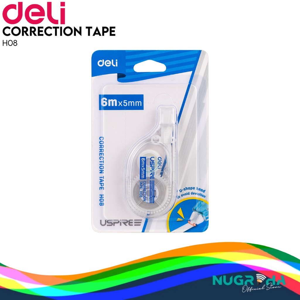 

CORRECTION TAPE TIPEX TIP X KERTAS DELI H08