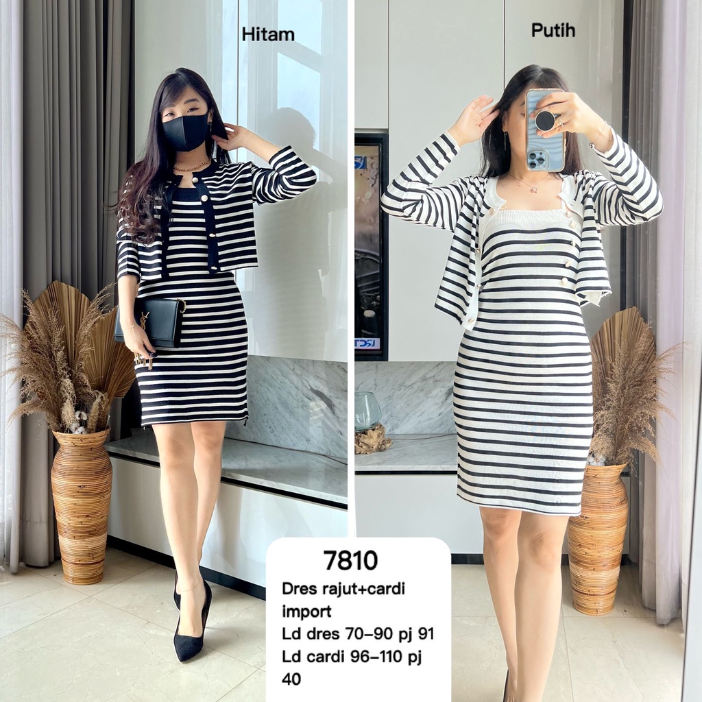 DRES RAJUT IMPORT + CARDI MV-7810