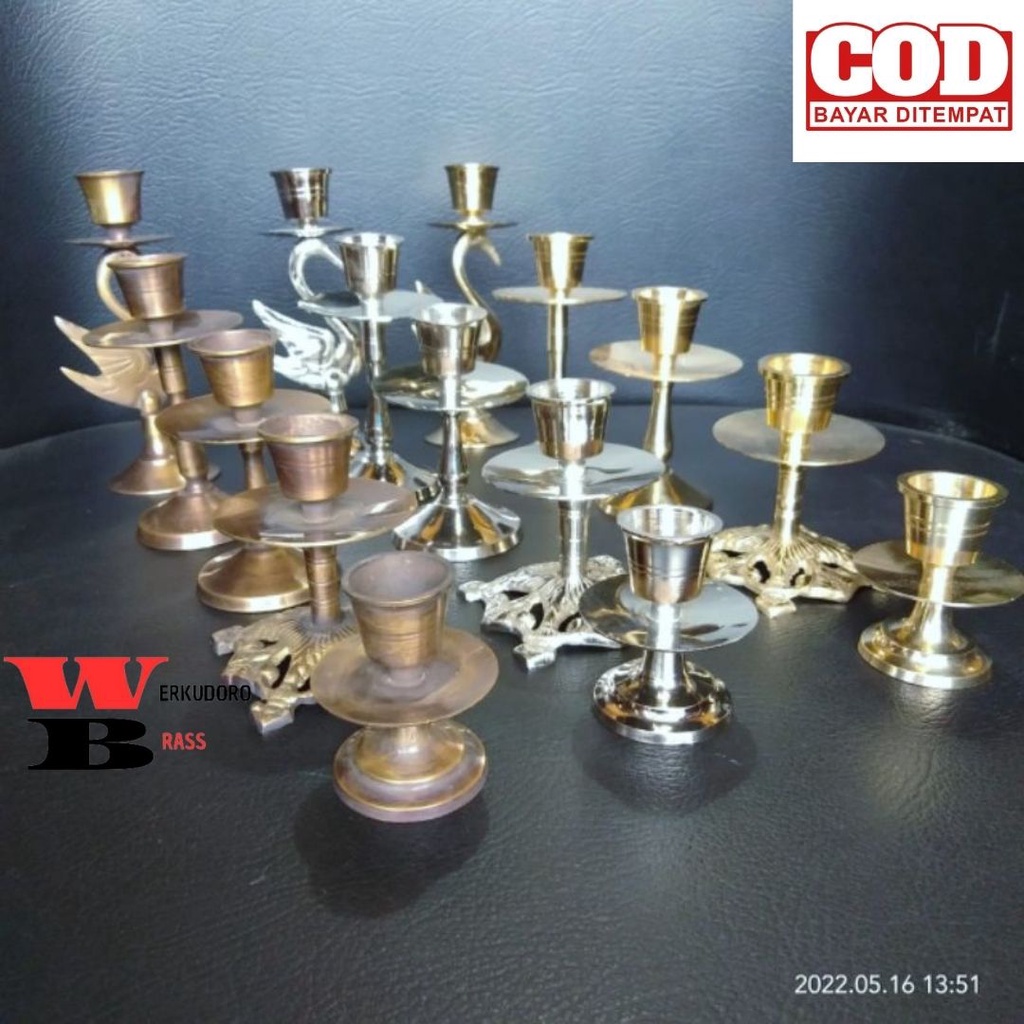 Tempat Lilin Kuningan Tempat Lilin Aromaterapi Tempat Lilin Aesthetic