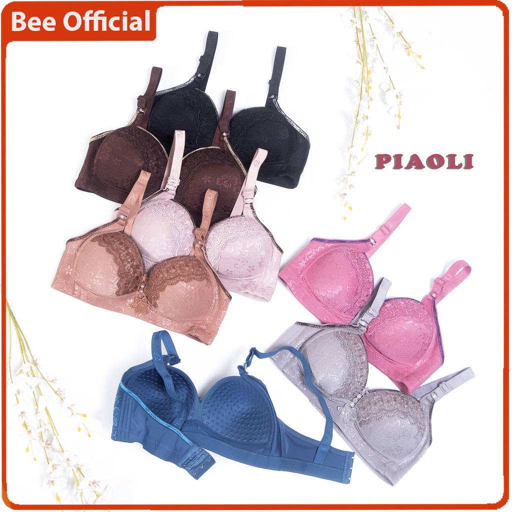 BEE - Bh Jumbo Pakaian Dalam Wanita Bra PIAOLI Push Up Tanpa Kawat Ukuran Besar PL7777