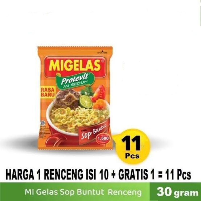 

Mi gelas Sop buntut 1R=15psc