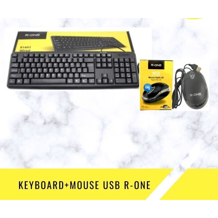 KEYBOARD MOUSE R-ONE USB - KEYBOARD+MOUSE