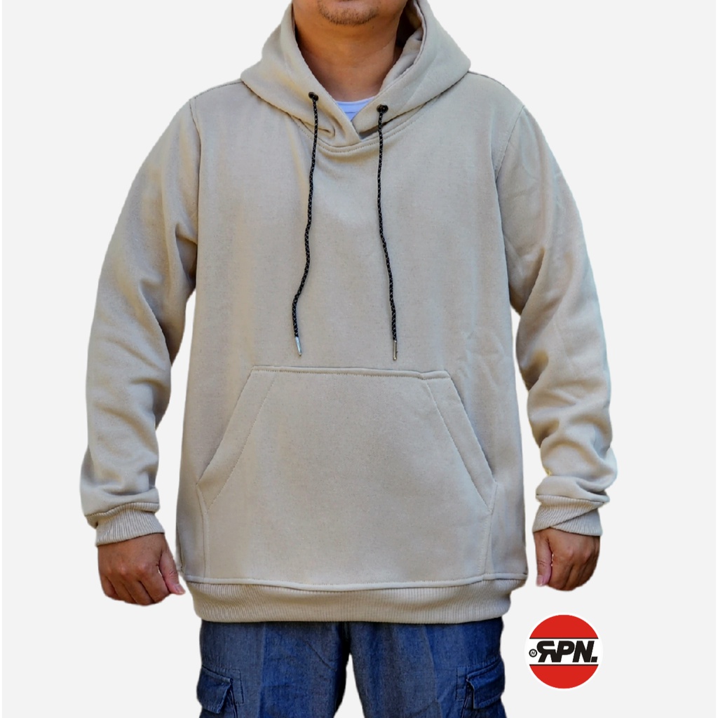 hoodie jumper fleece tebal polos unisex