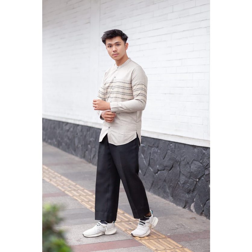 Baju Koko Lengan Panjang Busyra ~ Kemeja Koko ~ Baju Muslim Pria