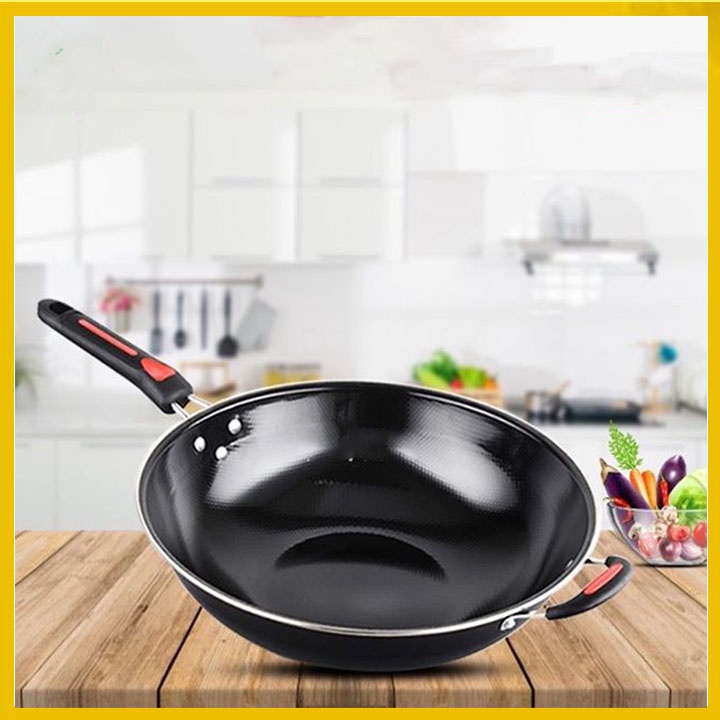 WAJAN GAGANG VICO 32CM ENAMEL ANTI LENGKET/BAHAN TEBAL