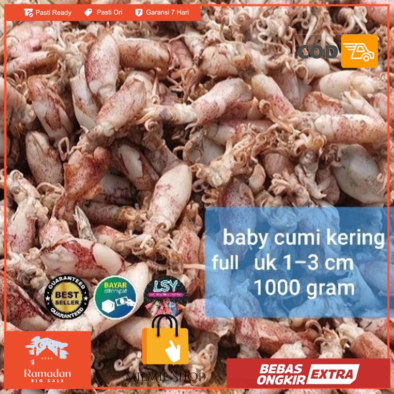 

ikan asin cumi rebus kering / baby cumi 1kg