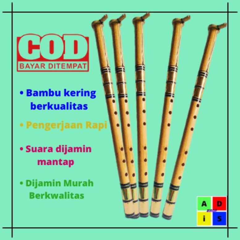 Suling Bali / Suling Bambu /Suling Gamelan / Suling Musik / Suling Gong Kebyar Promo Best Seller