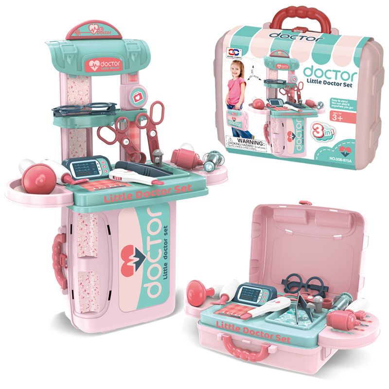 Mainan Anak 3IN1 BEAUTY SET Mainan Makeup Mainan Dokter Mainan Salon