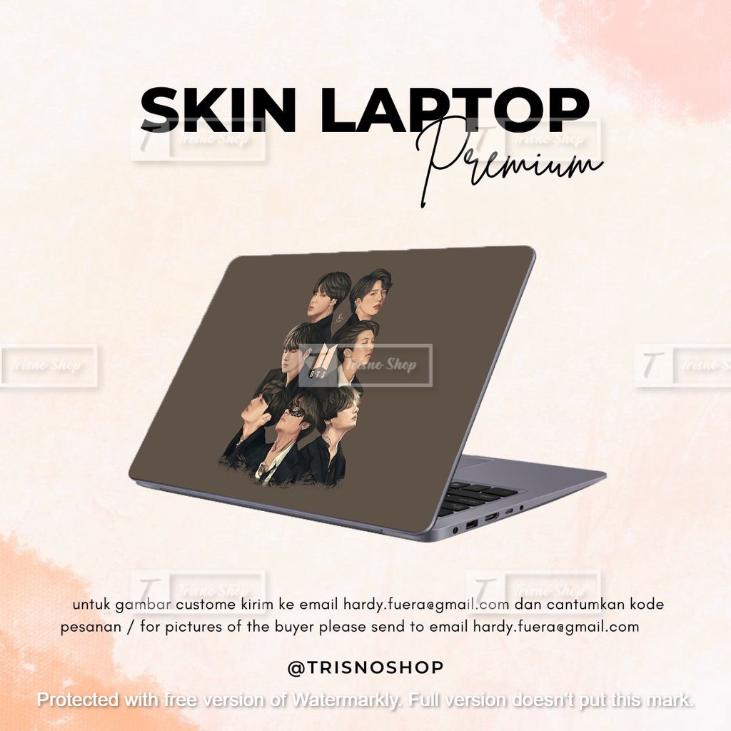 Stiker Laptop | Garskin Laptop | BTS Exlcusive+ Laminasi