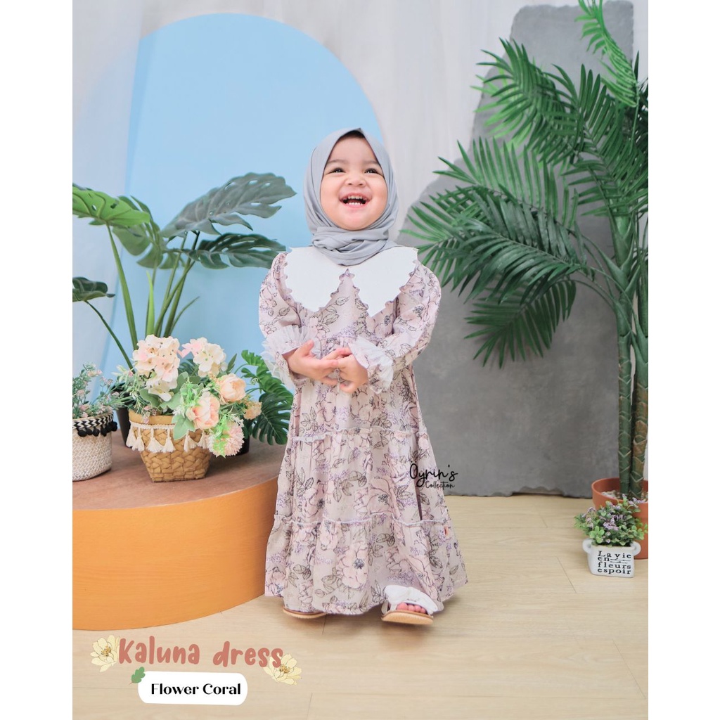 Gamis Anak Perempuan  Gamis Muslim KALUNA Terlaris kualitas premium