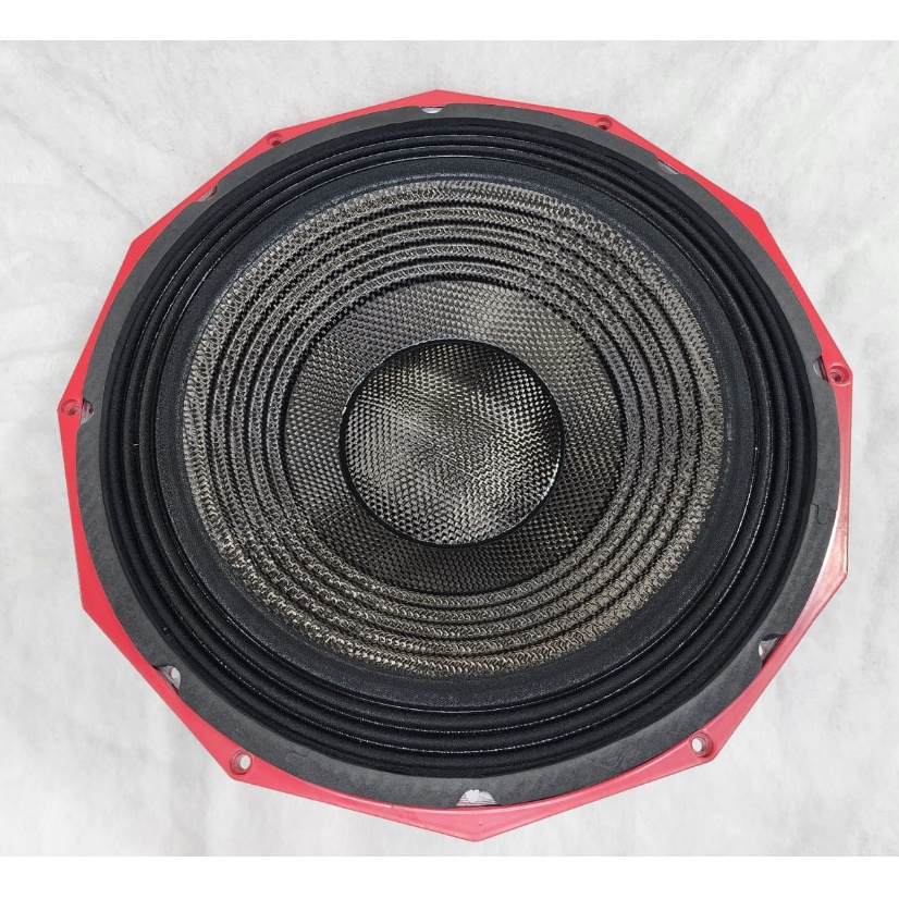 (PETI KAYU) Turbosonic speaker 18 inch PD1880 daun karbon koil 5 inch PD 1880 CARBON RED