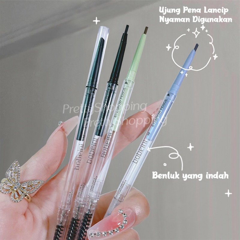 Pretty Pensil Alis Double Head Eyebrow Pencil/ Pencil Eyebrow 2IN Automatic Waterproof/Eye long lasting