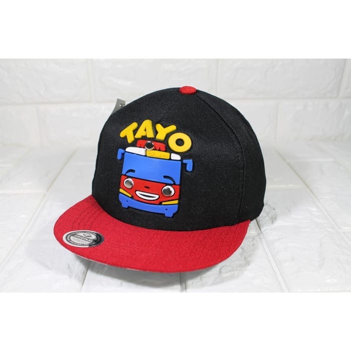 Topi Anak Snapback Motif TAYO Topi anak laki laki topi anak cowok usia 3 - 12 tahun