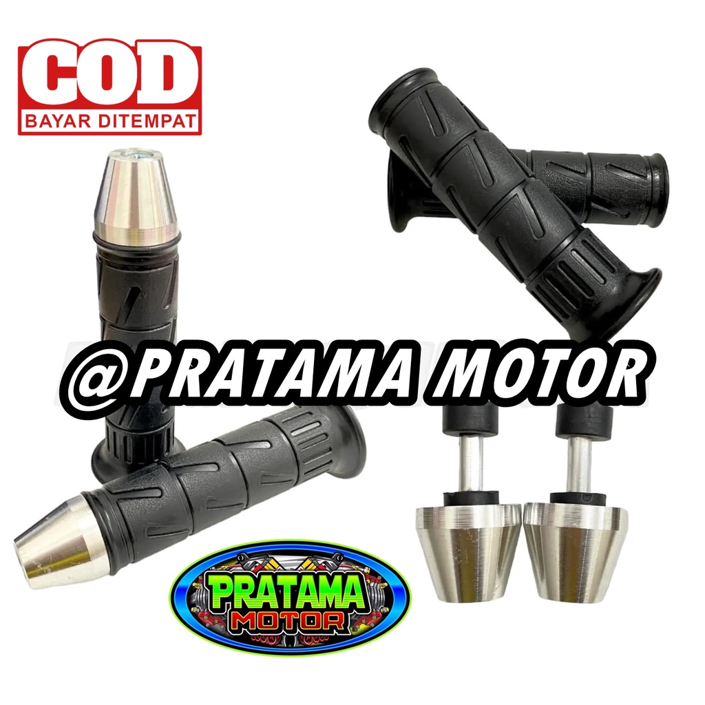 COD Grip Kaze KWSKI Set Jalu Chrome Satria FU Sepasang Universal Bisa Semua Motor