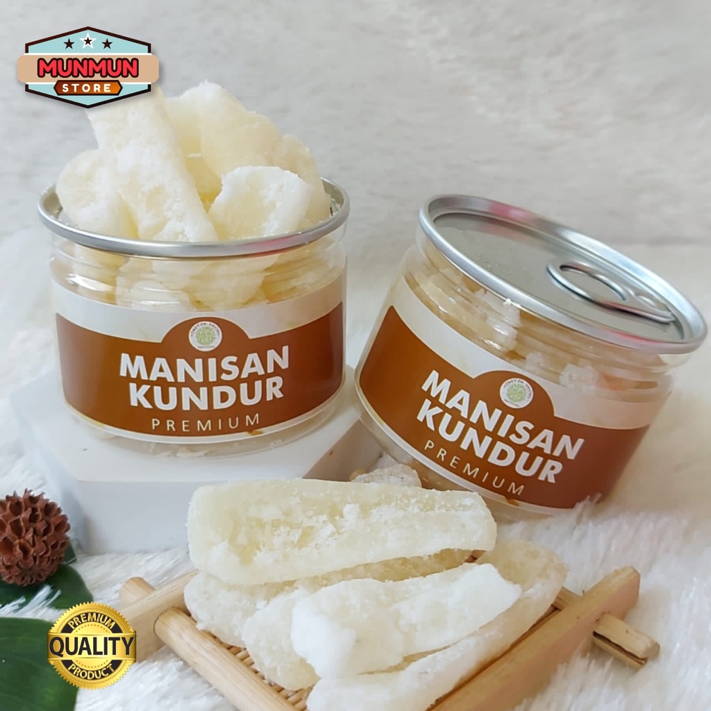 

Pet Can Manisan Kundur Buah Kering Tangkwe Gula Kundur Kualitas Premium