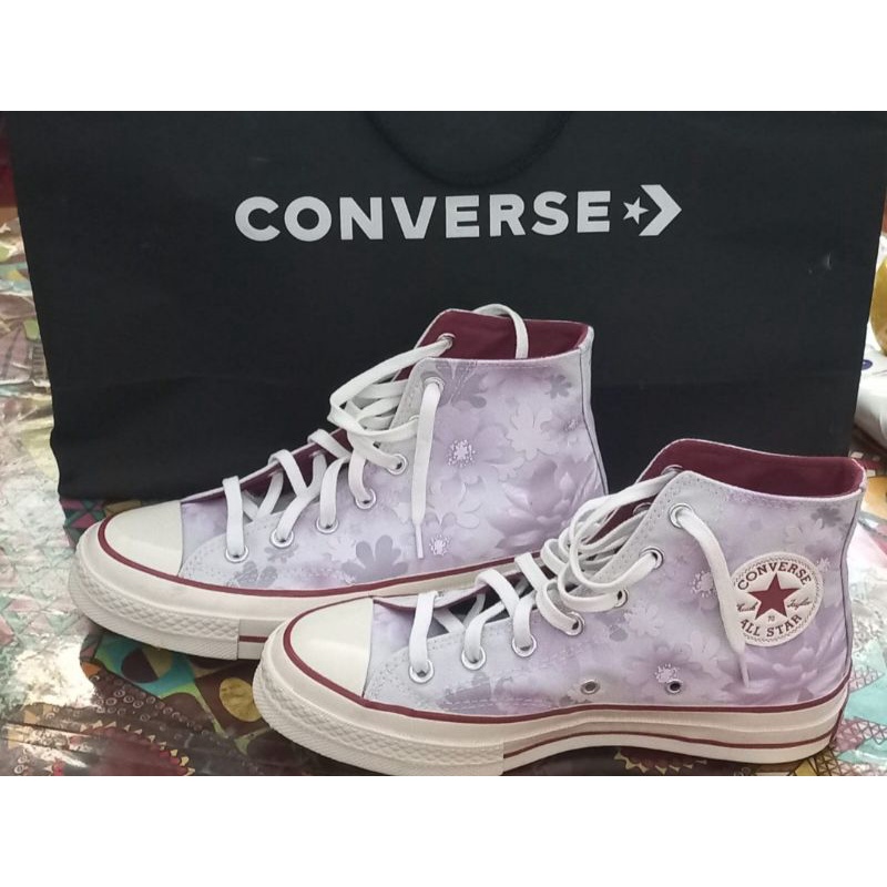 Converse Chuck 70 Hi Embroidered Desert Floral "Egret / Barely Rose"