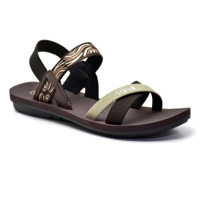 Carvil Sandal Wanita ZIVANIA-TB L BROWN/BEIGE