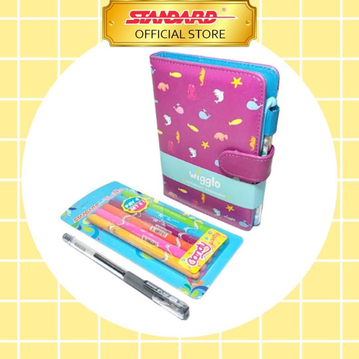 

PAKET HAPPY ORGANISER NOTEBOOK-SEA ANIMALSPURPLE+TWILLO BLISTER+PULPEN