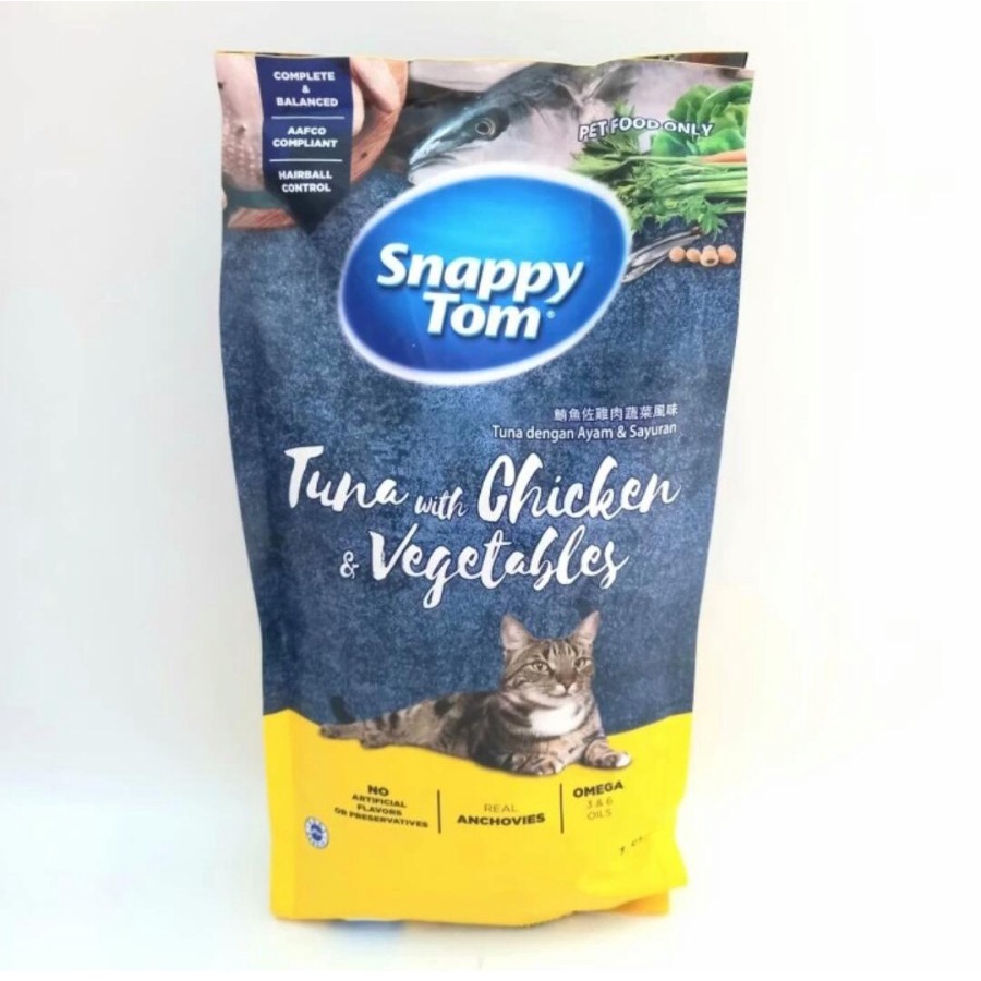 Snappy Tom Tuna Chicken 1.5kg Dry Food Makanan Kucing