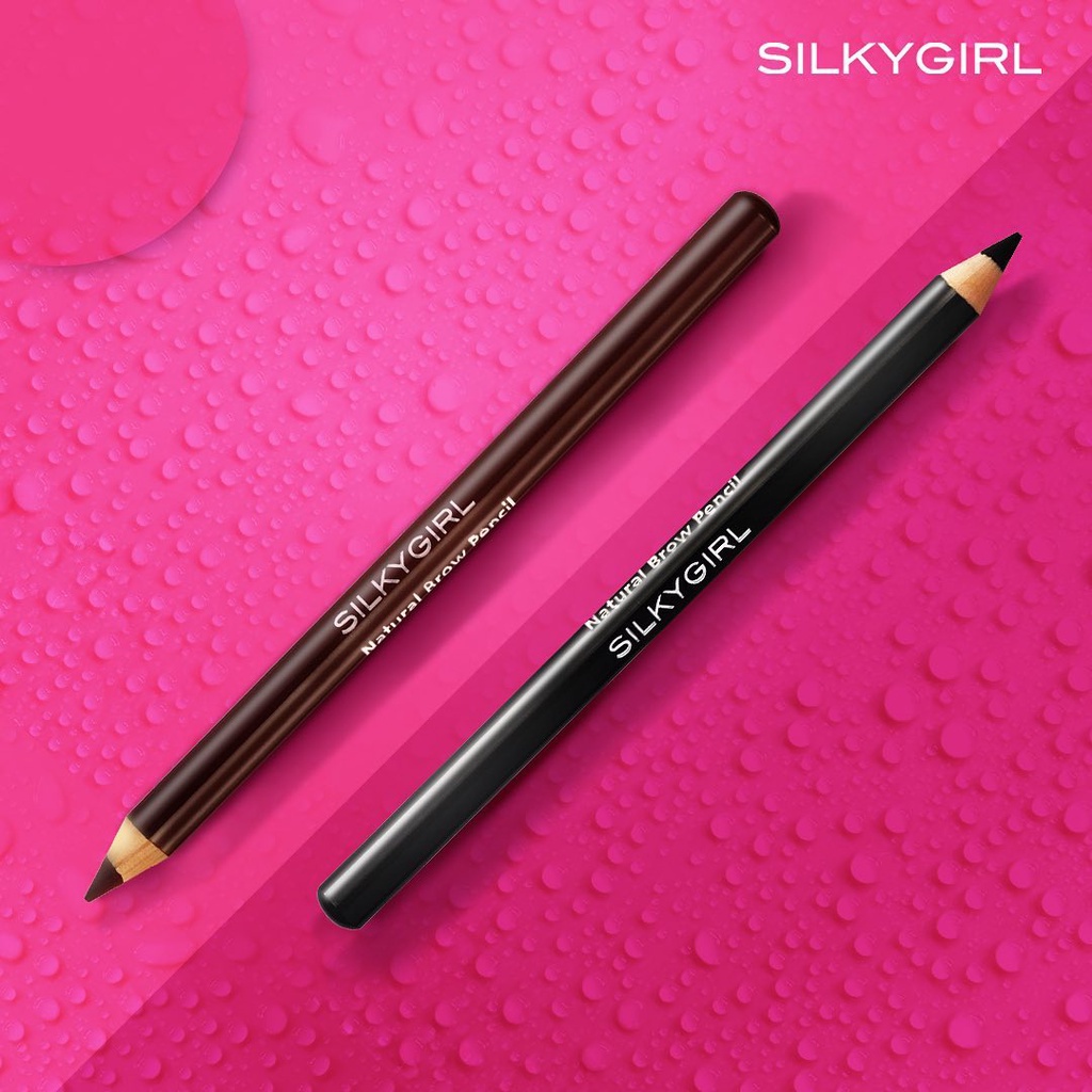 SILKYGIRL NATURAL BROW PENCIL (PENSIL ALIS) WATERPROOF