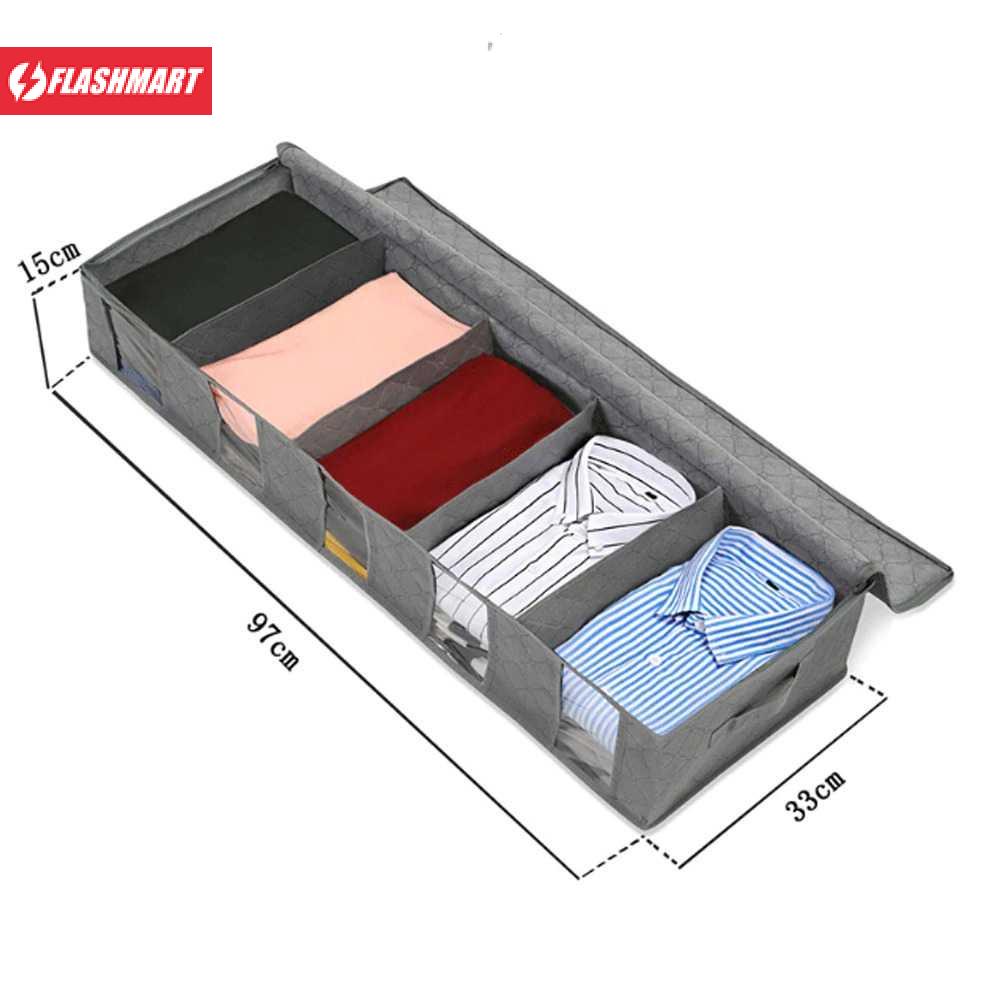 Flashmart Rak Pakaian Minimalis Folding Storage Box 97 x 33 x 15cm - HR01