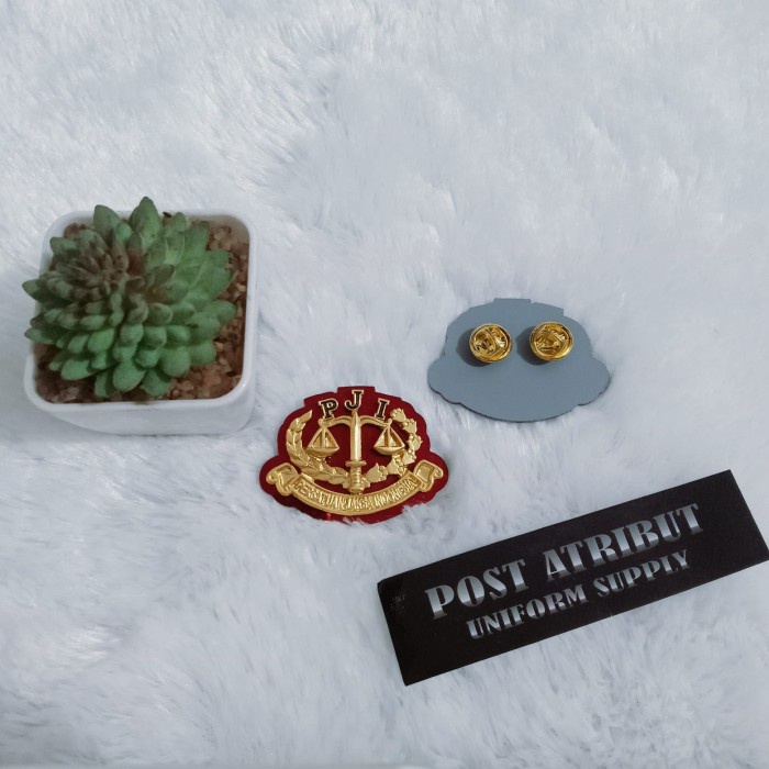 Terlaris Pin Pji Jaksa / Atribut Kejaksaan / Atribut Jaksa / Post Atribut