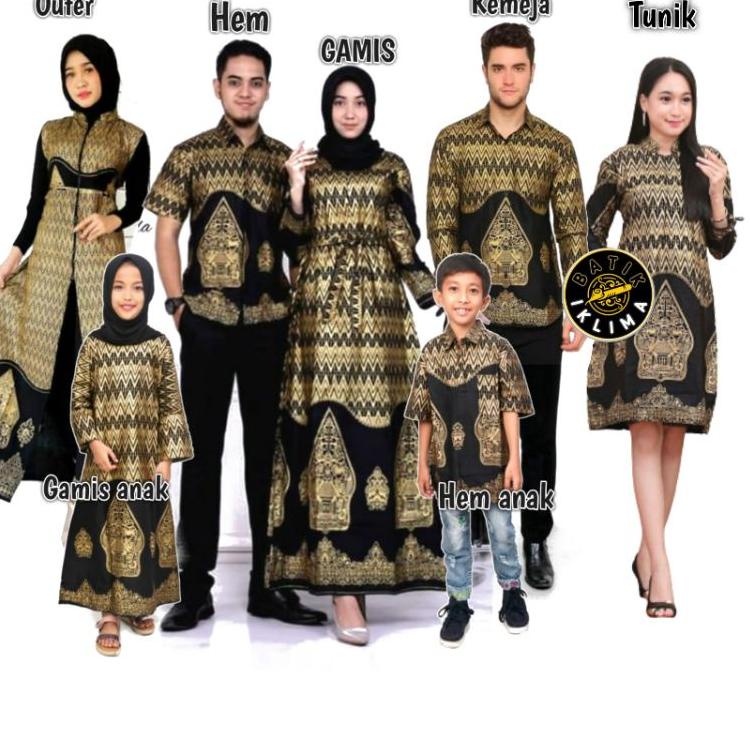 murah BAJU BATIK COUPLE KELUARGA WAYANG PRADA / BATIK KONDANGAN TERBARU / BATIK KELUARGA SARIMBIT 20