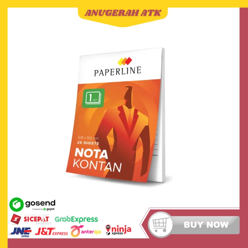 

Buku Nota Kontan 1 Ply Paperline / Bon Kecil Rangkap 1 [PER PCS] Isi 50 lembar
