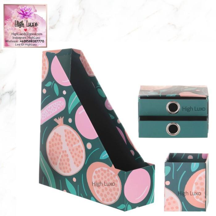 

Miniso Fruit Series Organizer Set (3 In 1) Isi 3Pcs Box File Drawer