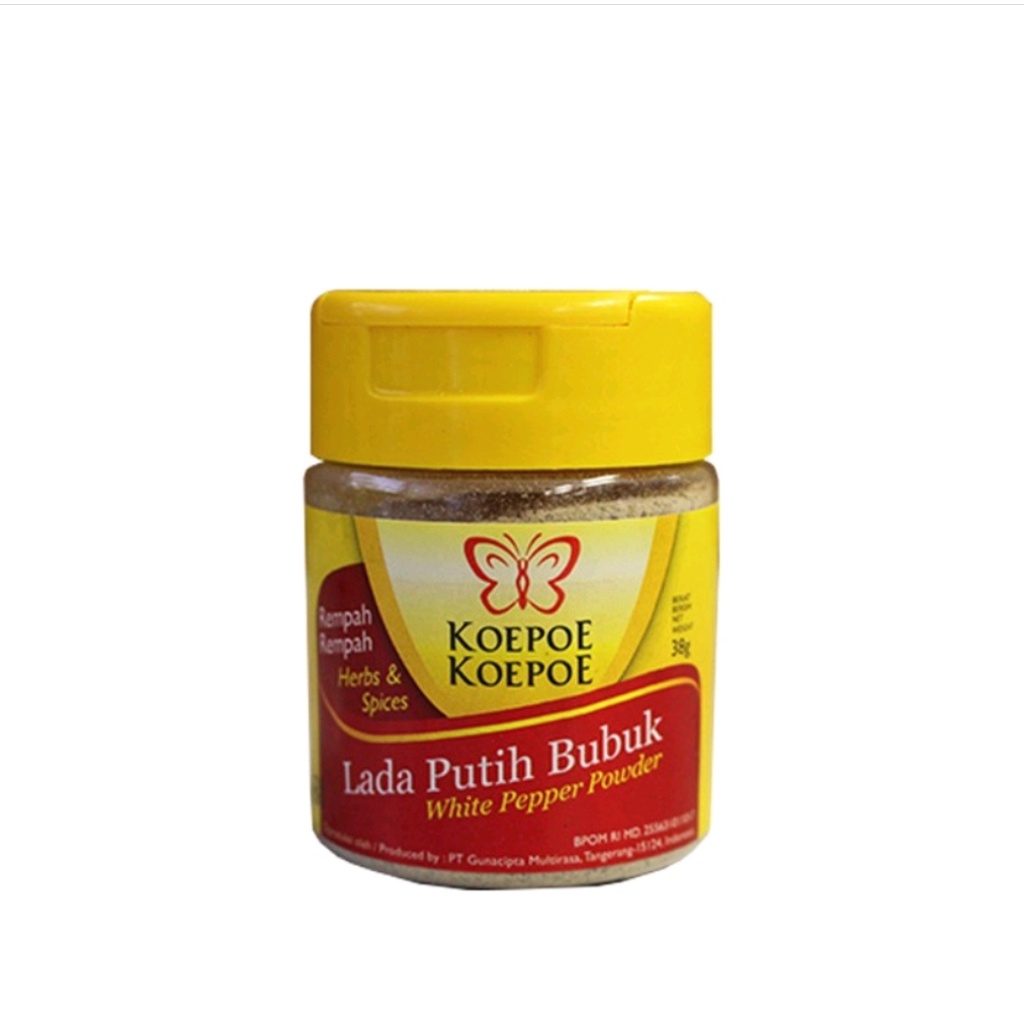 LADA PUTIH BUBUK/WHITE PEPPER POWDER (38gr)