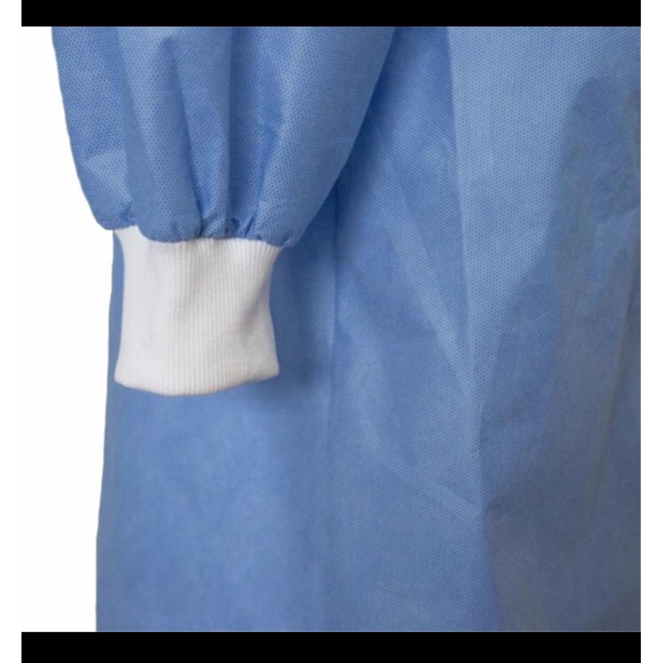 Surgical Gown Non Woven Polypropylene Eco Green / Baju APD Operasi S M L XL