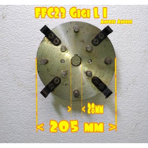 FFC23 Gigi L - I Lawan Gigi Pintu Gilingan Saringan Tepung Diskmill FFC-23 FFC 23