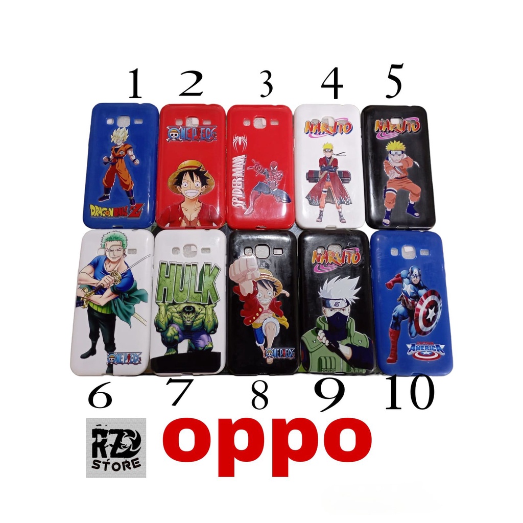 CASING KARAKTER NARUTO ONE PIECE OPPO F5 YOUTH  casing hard case