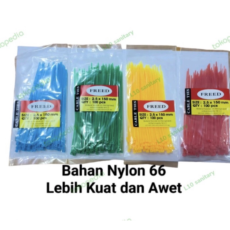 Kabel Tis WARNA 10cm 15cm 20cm / Kabel Stik Ties WARNA MURAH 10 15 20