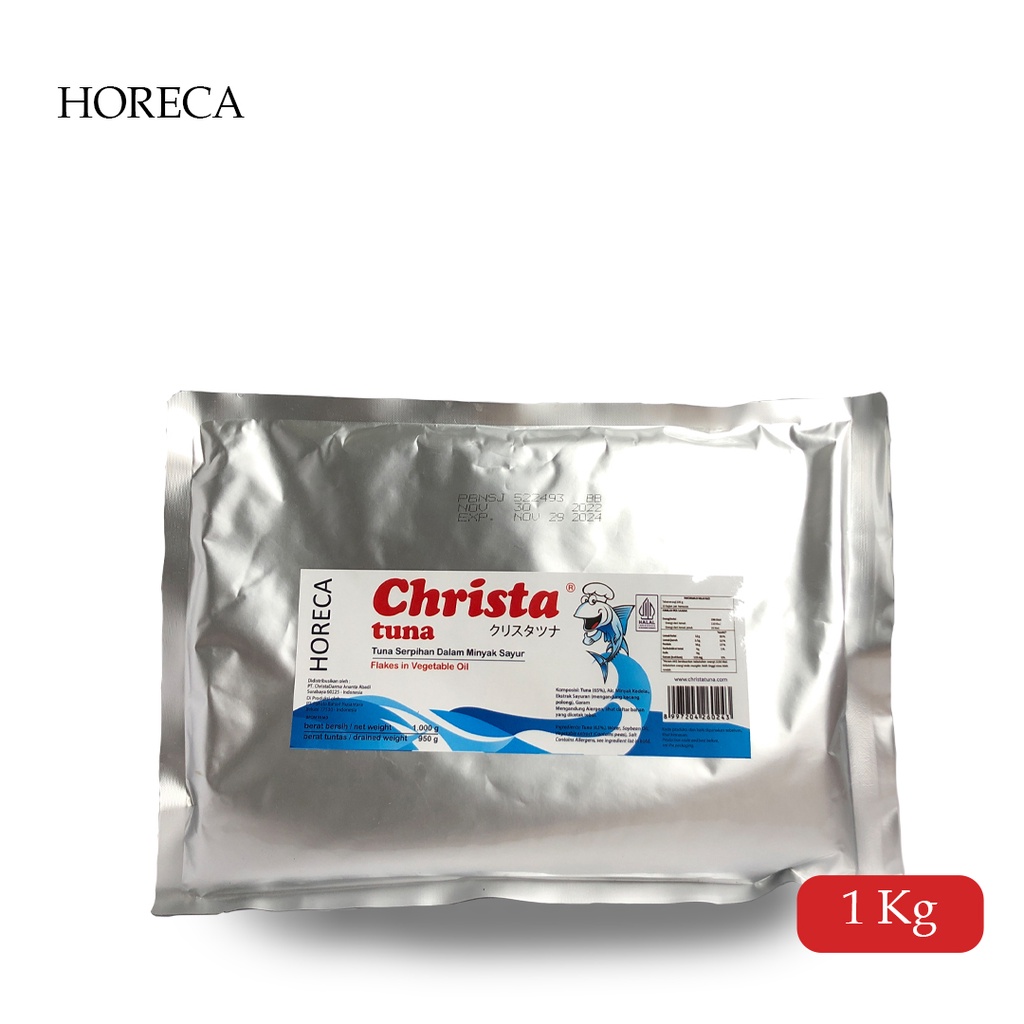 

Christa Tuna dalam Serpihan Minyak Sayur by Horeca - 1kg