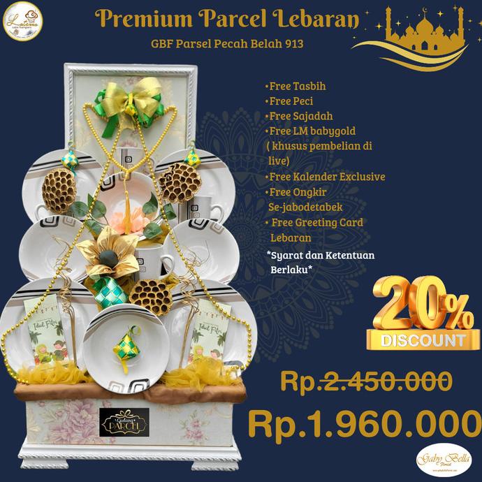 

Parcel Lebaran Gbf 913, Parcel Teaset, Hamper Lebaran,Parcelpecahbelah Keranjangdilan