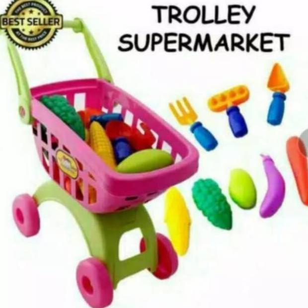 TERLARIS MAINAN ANAK TOYS KINGDOM TROLLY supermarket trolley anak mainan bayi